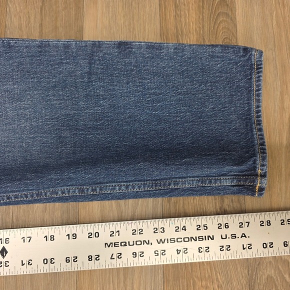 GAP Cheeky Straight High Rise Jeans Dark Wash Button Fly Women Size 14 32 Long - Picture 11 of 12